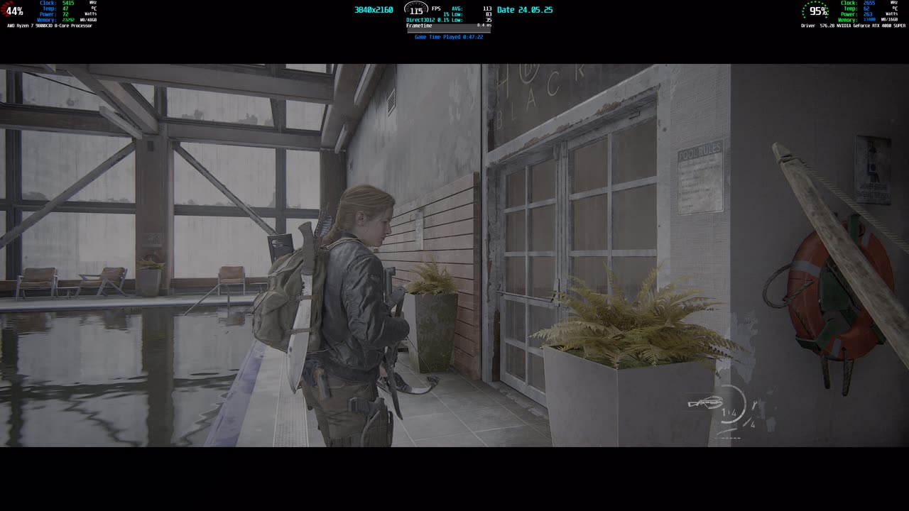 The Last of Us Part II Remastered 21:9 4k HDR PC Gameplay 9800x3d RTX 4080 Super