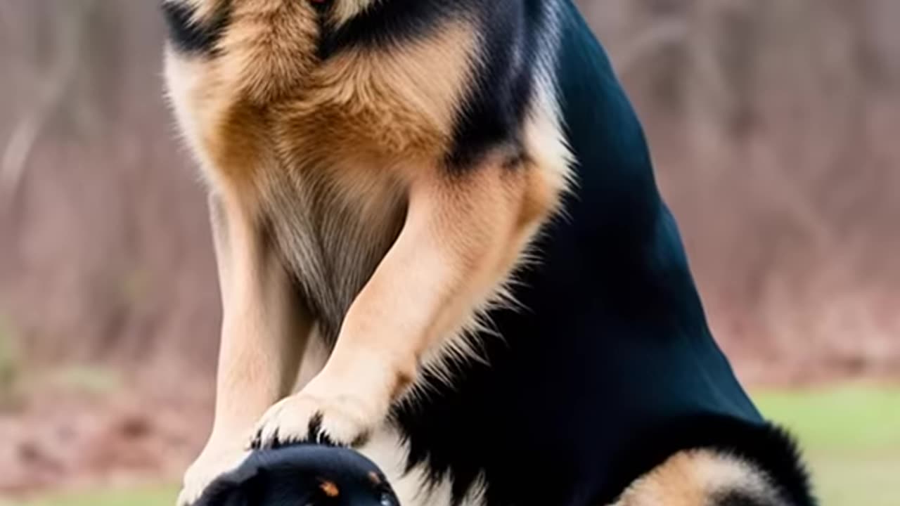 Rottweiler Puppy vs Pitbull puppy