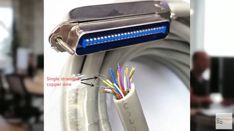 GXMRHWY RJ21 Male Single Head Connection Cable Right Angle 25 Pairs 50 Pin Large