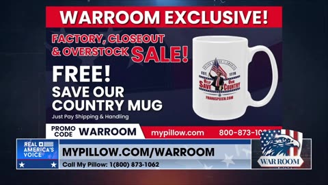 WARROOM EXCLUSIVE! Factory, Closeout & Overstock Sale! Free Save Our Country Mug! Just Pay Shipping And Handling! w/Promo Code WARROOM