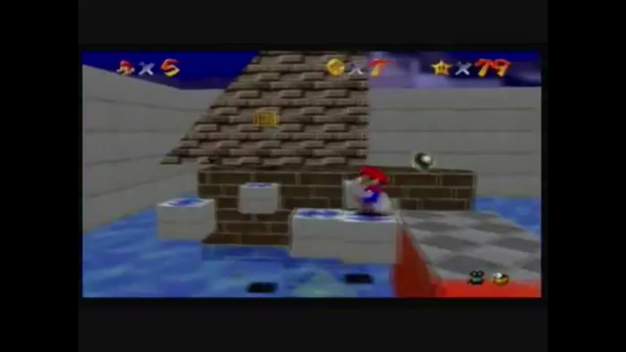 Super Mario 64 - Wet-Dry World - Shocking Arrow Lifts