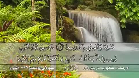 سورة يوسف بصوت حزين ورائع القارئ رمضان شكور - سوره_تی یـوسـف (37 - كۆتایی)