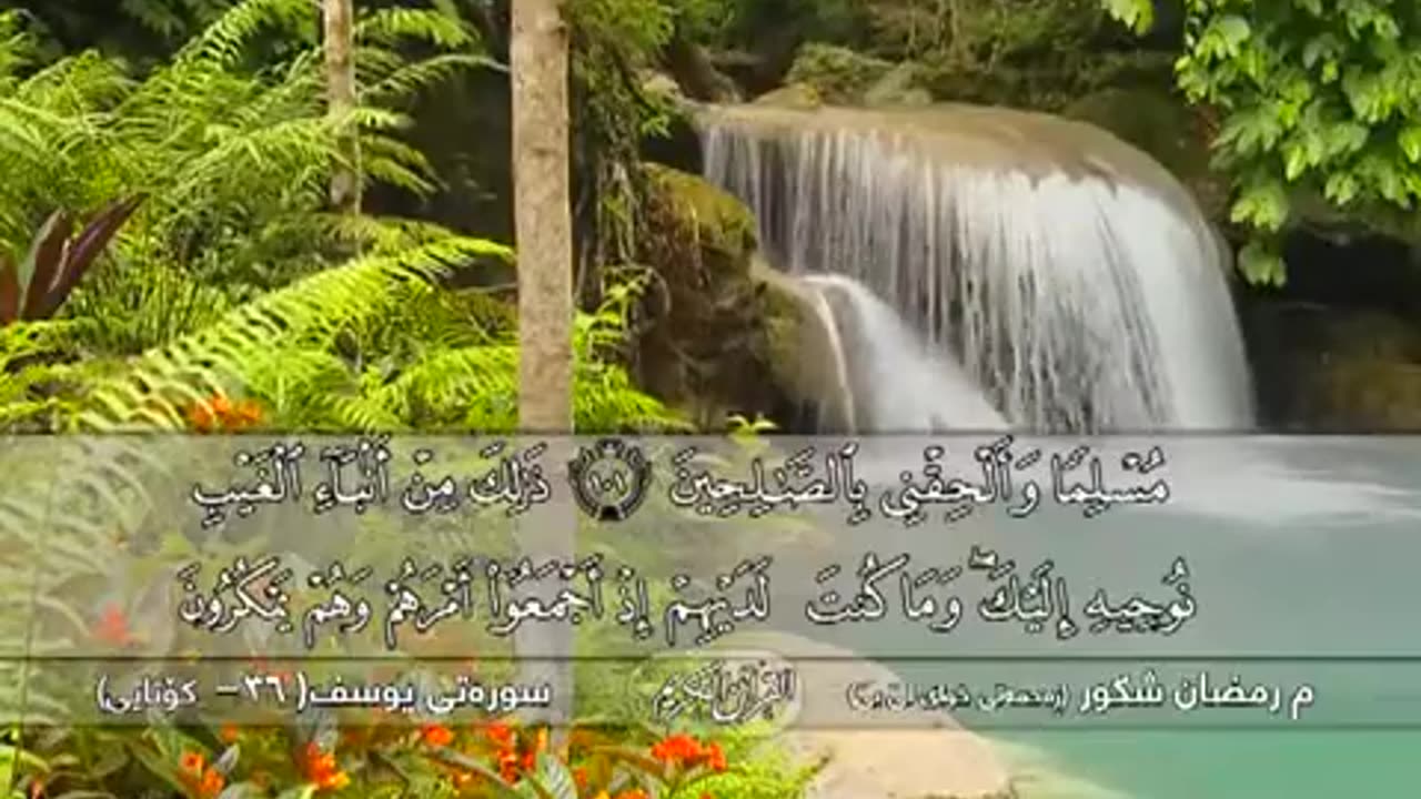 سورة يوسف بصوت حزين ورائع القارئ رمضان شكور - سوره_تی یـوسـف (37 - كۆتایی)