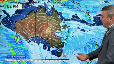 Australia: Cold fronts, downpours & thunderstorms