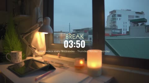 3-HOUR STUDY WITH ME | Calm Piano ️🎹 Rain sounds🌧️ | Pomodoro 50/10 | Rainy Day