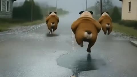 Fat Orange Cat Starts a War 🐱💥Cat vs Dog War Funny Animation - 1080p