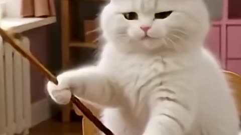 Funny Cute Magic Cat Trick