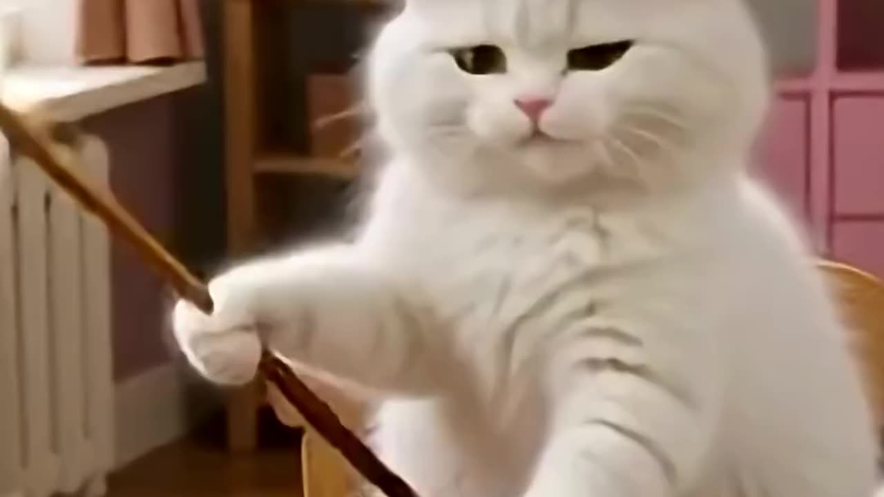 Funny Cute Magic Cat Trick