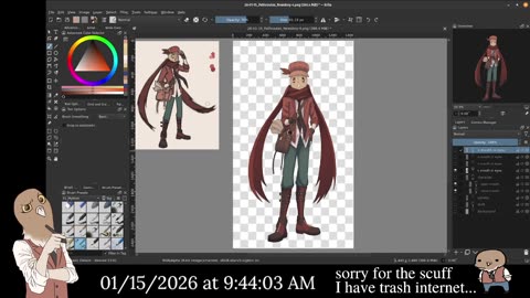 Chill and Draw || Working on a PNGtuber model
