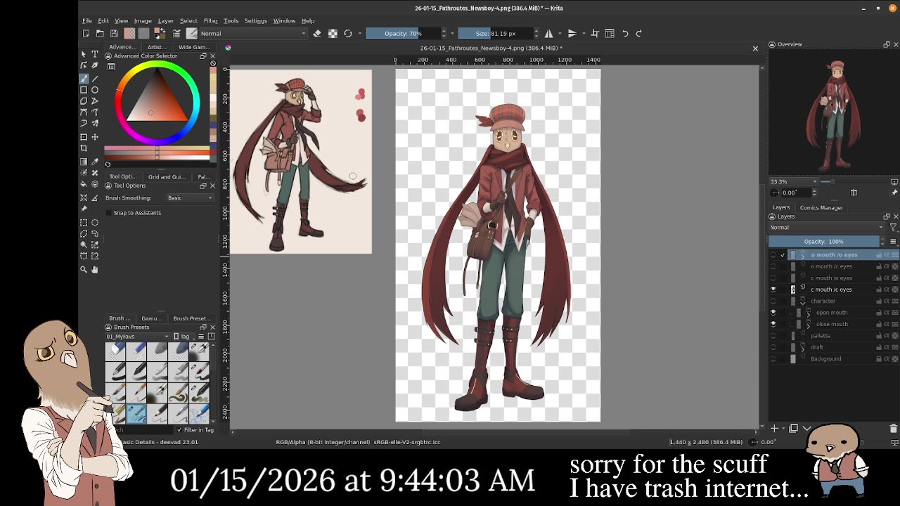 Chill and Draw || Working on a PNGtuber model
