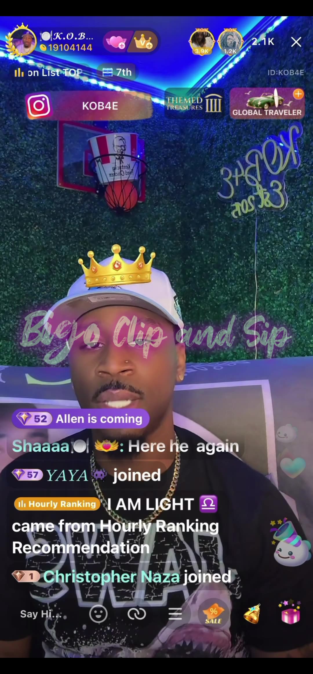 KOB lines TrinaB again n still doesnt play into him 11/6/25 #bigoclipandsip