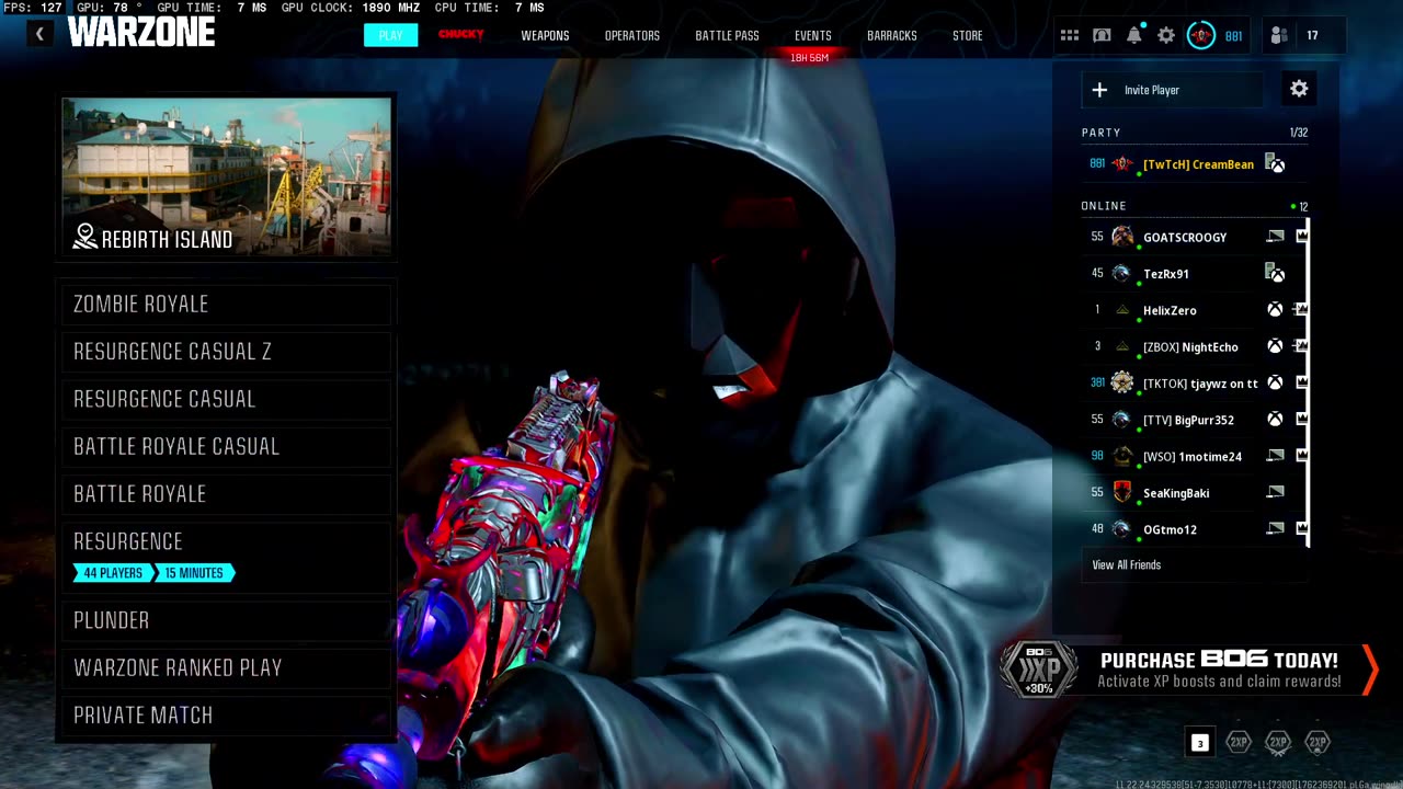 BEST REBIRTH ISLAND PLAYER IN ARKANSAS