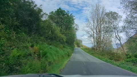 Driving down the Glengesh pass,Donegal,Ireland