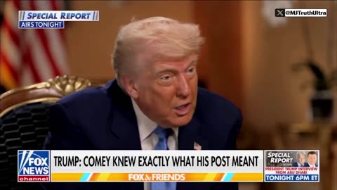 President Trump comments on James Comey’s call for his Assassination