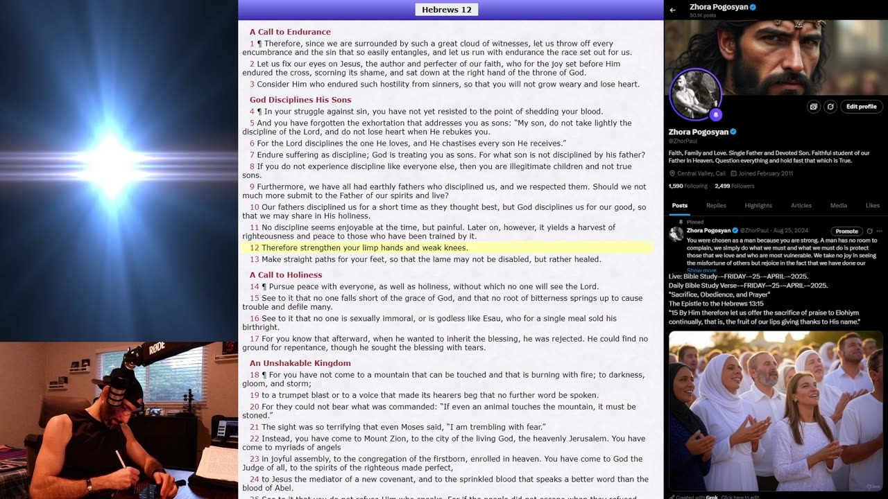 Live: Bible Study-~FRIDAY-~25-~APRIL-~2025.