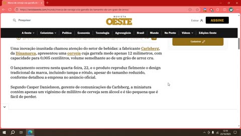 Marca de cerveja cria garrafa do tamanho de um grão de arroz.mp4