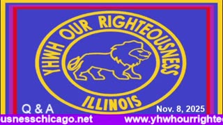 Sabbath with YHWH OUR RIGHTEOUSNESS Chicago [Saturday, November 8, 2025] 10:00 a.m. Central/11:00 a.m. Eastern (Jews and Amalekites are Edomites, descendants of Esau. Jews are not Yisraelites)