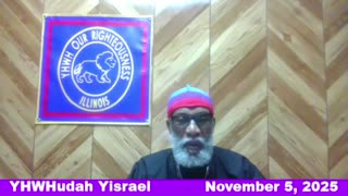 Sabbath with YHWH OUR RIGHTEOUSNESS Chicago [Saturday, November 8, 2025] 10:00 a.m. Central/11:00 a.m. Eastern (Jews and Amalekites are Edomites, descendants of Esau. Jews are not Yisraelites)