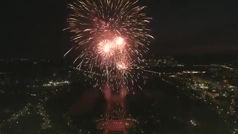 starting the 250th year with fireworks