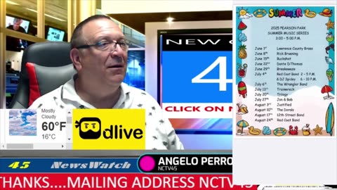 NCTV45 NEWSWATCH MORNING THUR JUNE 26 2025 WITH ANGELO PERROTTA