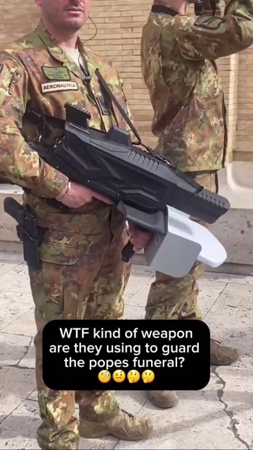 Bizarre Weapons Being Used At Pope's Funeral 🧐