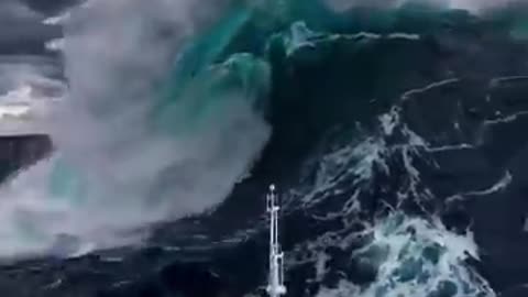 Incredible: giant waves in the Atlantic Ocean #ocean #waves #atlanticocean #штор