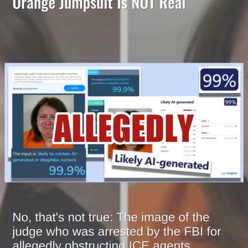 Fact Check: AI Mugshot Of Judge Hannah Dugan Crying While Wearing Orange Jumpsuit Is NOT Real