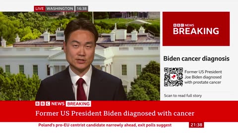 Joe Biden diagnosed with 'aggressive' prostate cancer, his office says | BBC News