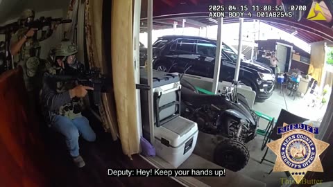 Theft suspect in custody following deputy-involved shooting near Valley Plaza Mall