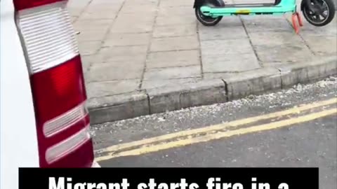 Migrant starts a fire in a residential area in Bristol during a heatwave