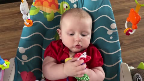 Baby's First Toy Reaction Will Make You Smile!