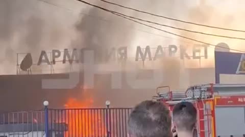 Russian Neo Nazis Set Fire to Armenian Market