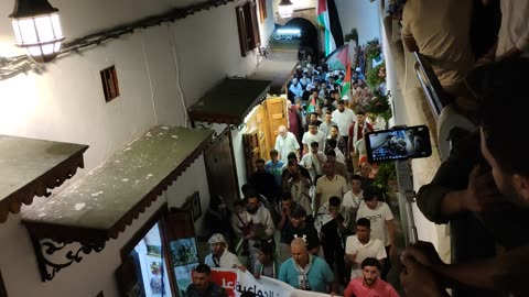 مسيرة شعبية بطنجة لدعم فلسطين ومناهضة التطبيع 28 08 2025 قل الحق