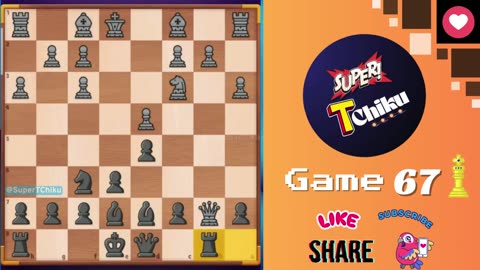 Watch the full video of #chess #game67 for all the twists, tactics, and that epic final move