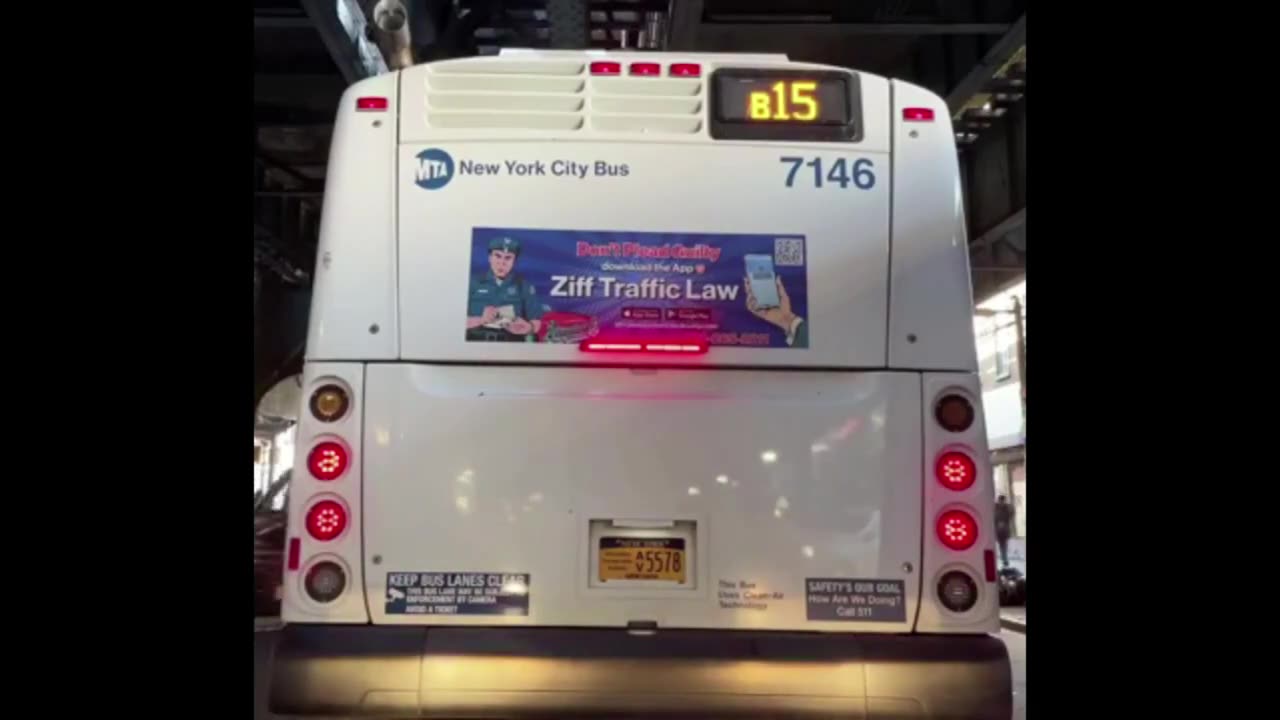 Stopping Behind Various NYC City Buses