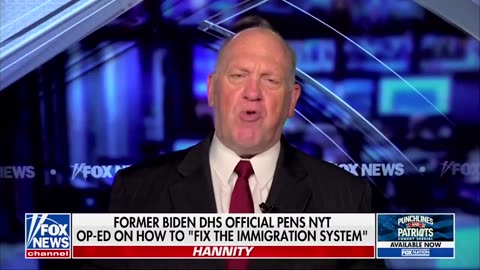 Tom Homan: “POTUS secured this border — the highest level EVER