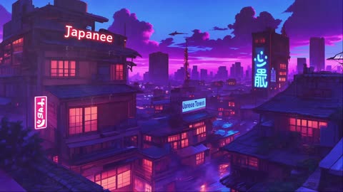 Vintage Lofi Beats | 80s & 90s Nostalgia with Rainy Japanese Street Ambience 🌆