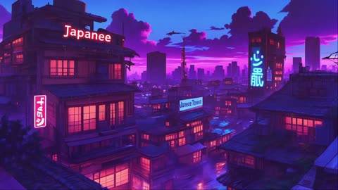 Vintage Lofi Beats | 80s & 90s Nostalgia with Rainy Japanese Street Ambience 🌆