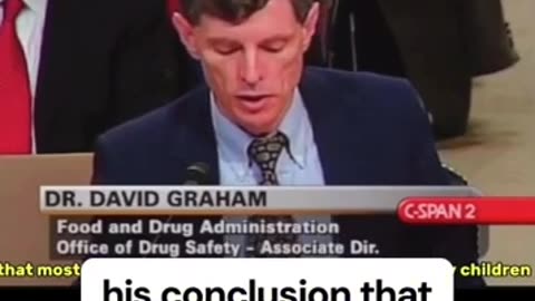 Testimony of Dr David Graham to the congress