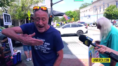 Deranged Democrat man in DeLand, Florida goes INSANE