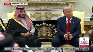 WATCH: Trump Holds Meeting With the Crown Prince & PM of the Kingdom of Saudi Arabia - 11/18/25