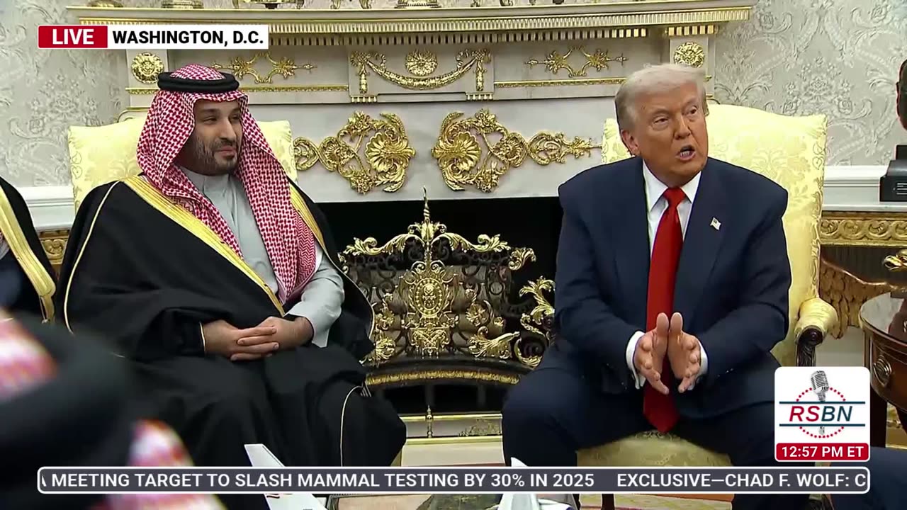 WATCH: Trump Holds Meeting With the Crown Prince & PM of the Kingdom of Saudi Arabia - 11/18/25
