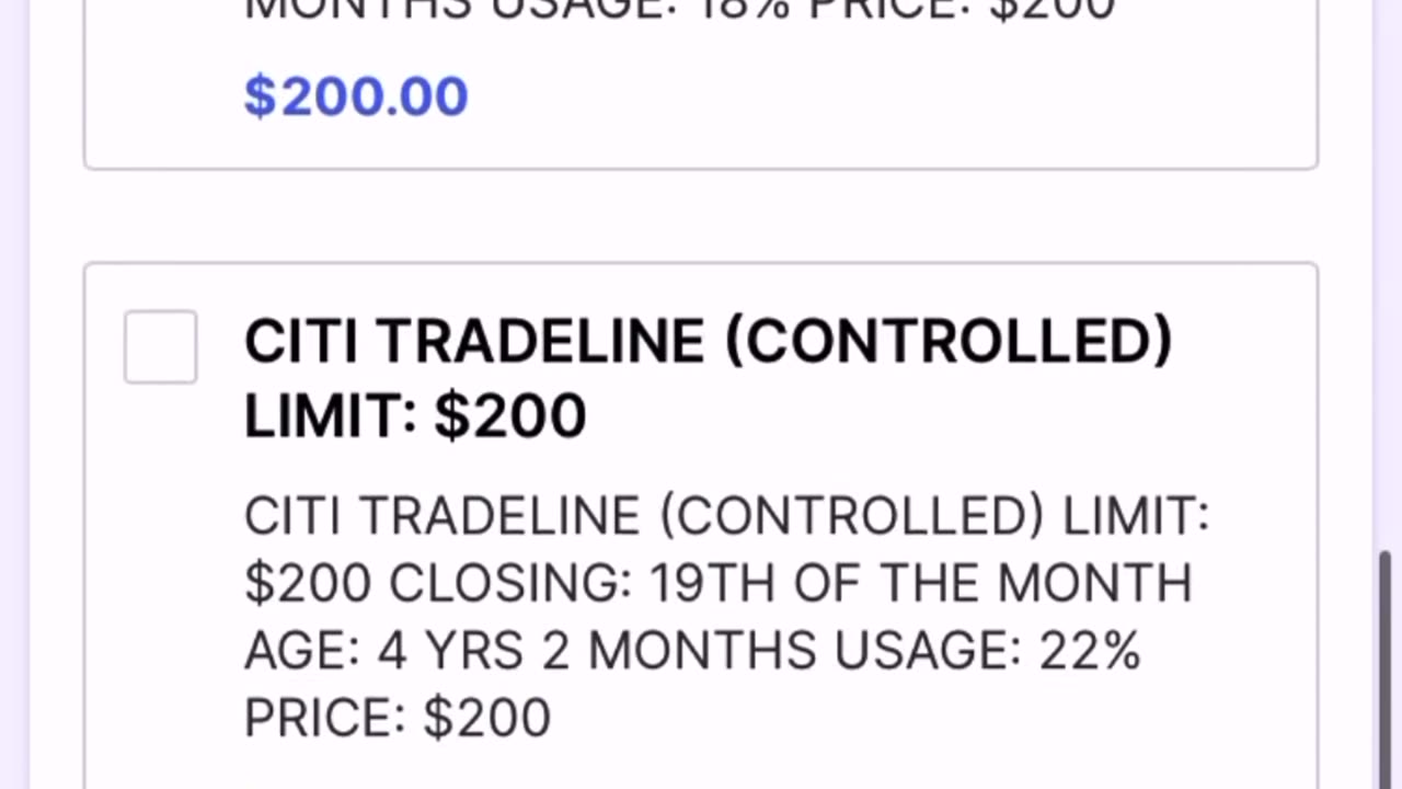 All The Tradelines I Have Available For The MONTH!!! 30+ ALL CONTROLLED TRADELINES!!