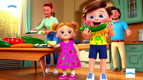 Yes Yes Vegetables Song 🌽🥕 | Healthy Eating Nursery Rhyme for Kids | WonderToons Kids
