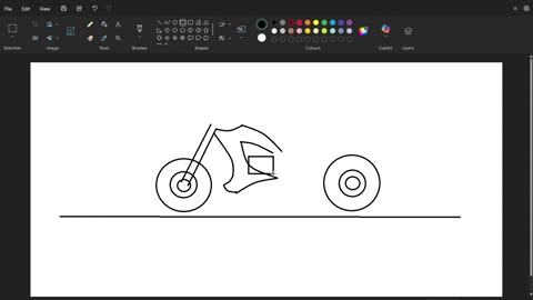 How to Draw a Realistic Motorcycle in Microsoft Paint II Part 2