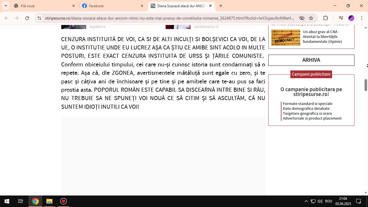 DIS--- - 25 martie 2025 - Vizualizarea paginii