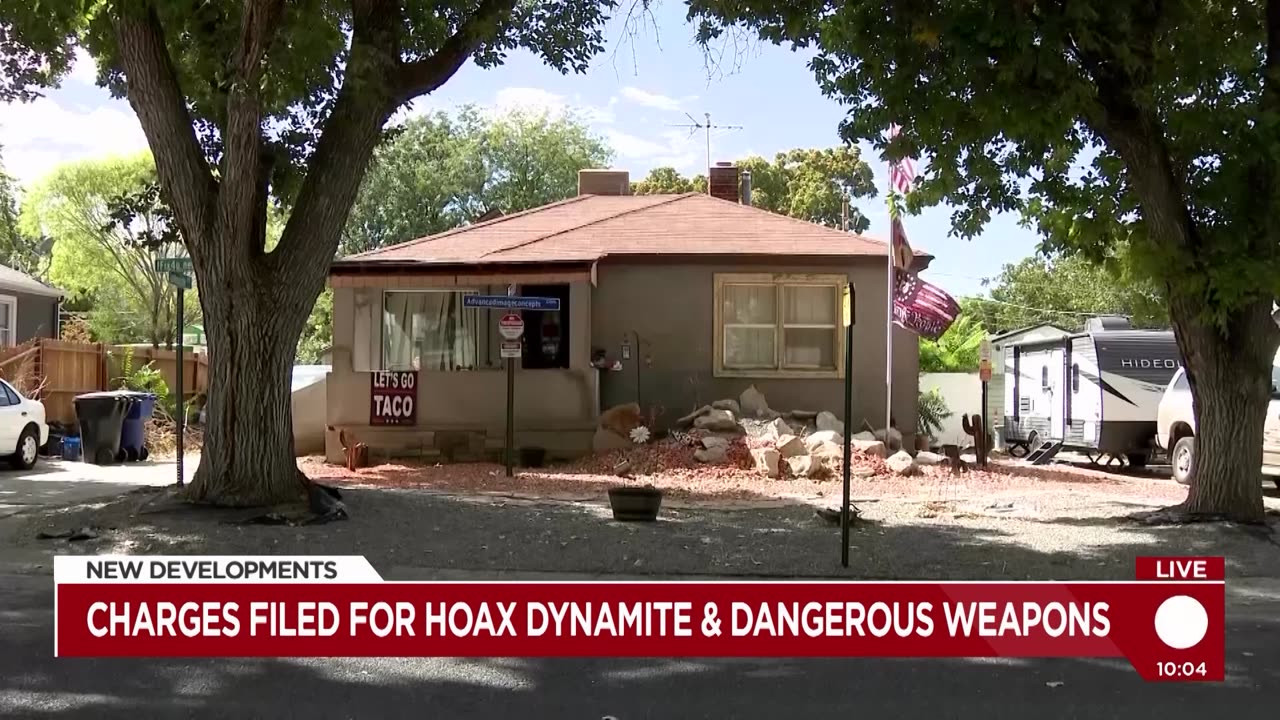 Two men charged for possession of fake dynamite
