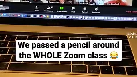 Trending: Our Whole Zoom Class Pranked Our Teacher (Passed a Pencil)