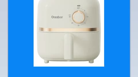 Mini Air Fryer Gaabor Fritadeira Elétrica S/ Óleo 1,4l 900w Cor Off-white