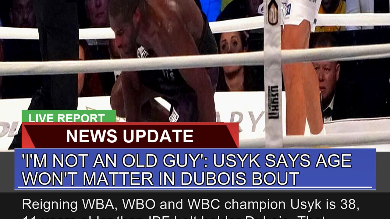 Im Not an Old Guy Usyk Says Age Wont Matter I